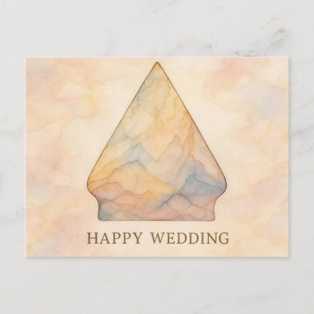 Tarjetas de felicitación de boda felices (Anverso)