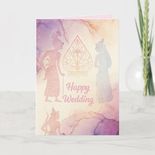 Tarjetas de felicitación de boda felices