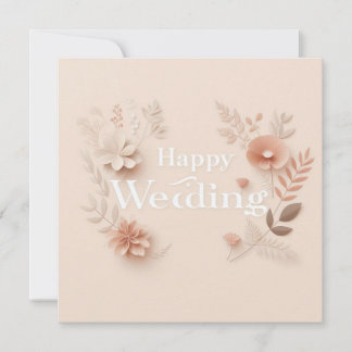 Tarjetas de Felicitación de Boda Feliz