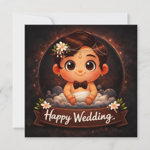 Tarjetas de Felicitación de Boda Feliz