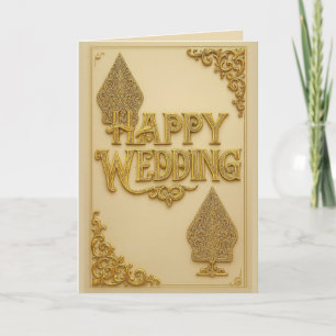 Tarjetas de Felicitación de Boda Feliz