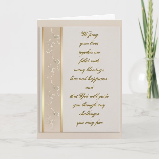 Tarjetas de felicitación de boda para su boda Orac (Anverso)