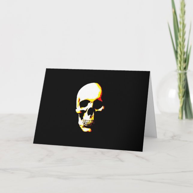 Tarjetas de felicitación de calaveras: Arte fantás (Anverso)