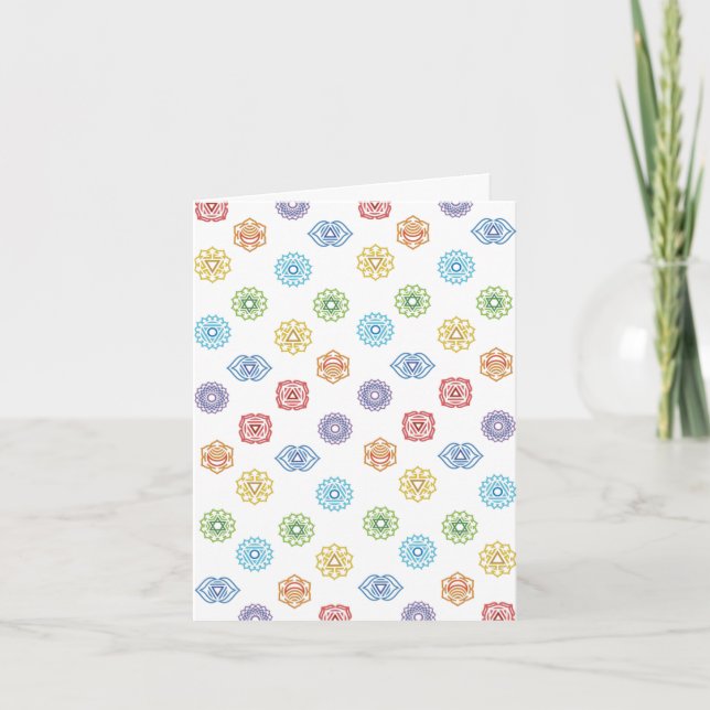 Tarjetas de felicitación de Chakra Energy (Anverso)