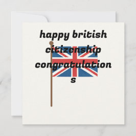 Tarjetas de felicitación de ciudadanía británica