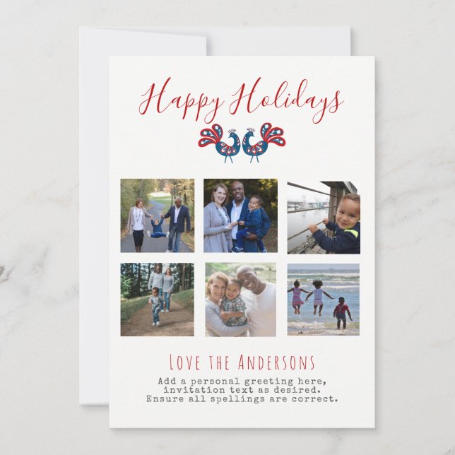 Tarjetas de felicitación de COLLAGE DE FOTOS para  (Anverso)