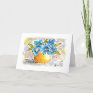 Tarjetas de felicitación de color azul violeta