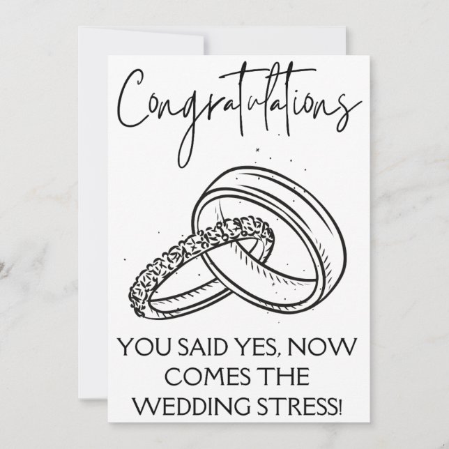 Tarjetas de felicitación de compromiso (Anverso)