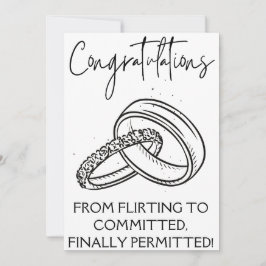 Tarjetas de felicitación de compromiso