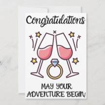 Tarjetas de felicitación de compromiso