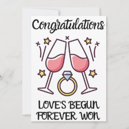 Tarjetas de felicitación de compromiso