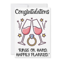 Tarjetas de felicitación de compromiso