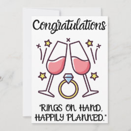 Tarjetas de felicitación de compromiso