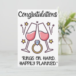 Tarjetas de felicitación de compromiso