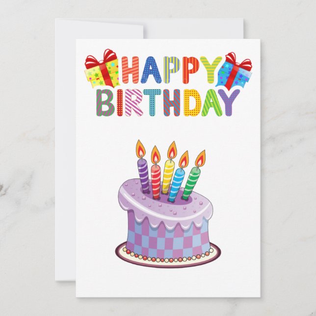 tarjetas de felicitación de cumpleaños (Anverso)