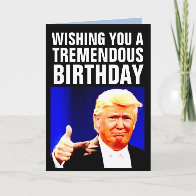 TARJETAS DE FELICITACIÓN DE CUMPLEAÑOS DE DONALD T (Anverso)
