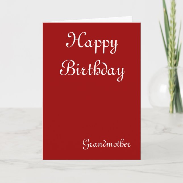 Tarjetas de felicitación de cumpleaños de la abuel (Anverso)