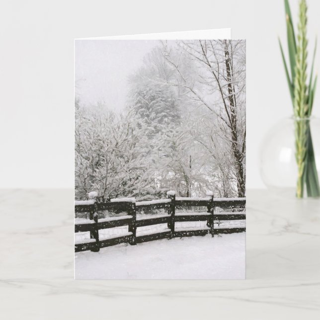 Tarjetas de felicitación de día de nieve (Anverso)