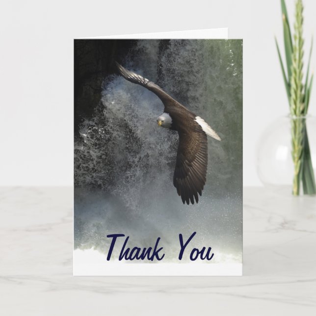 Tarjetas de felicitación de Eagle calvo (Anverso)
