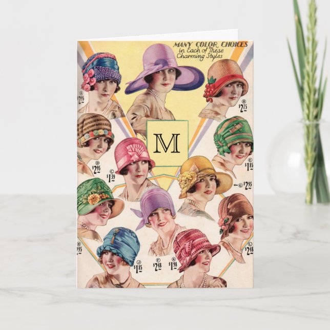 Tarjetas de felicitación de encargo del monograma (Anverso)