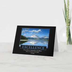 Tarjetas de felicitación de excelencia