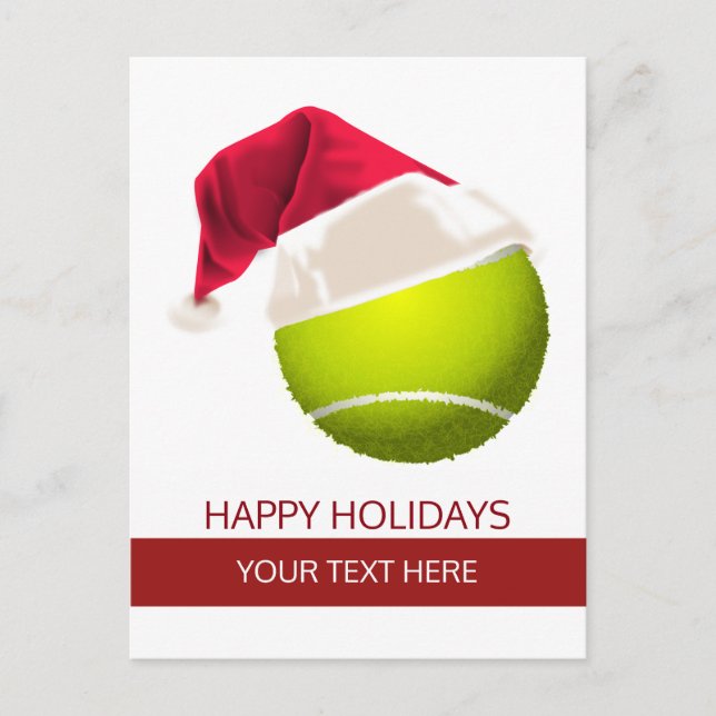 tarjetas de felicitación de feriado de tenis (Anverso)