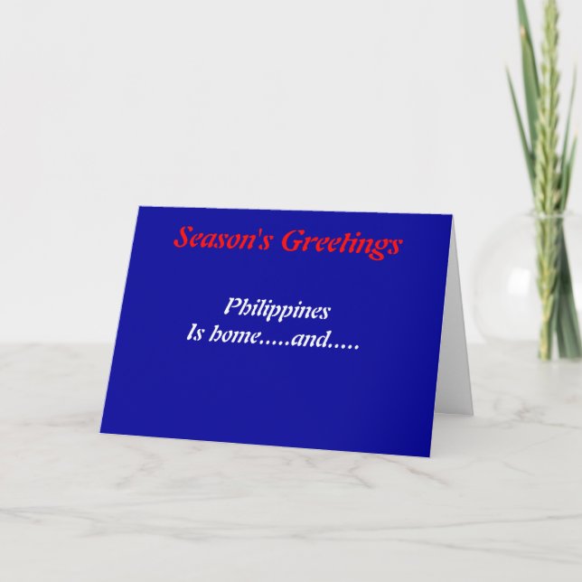 Tarjetas de felicitación de Filipinas (Anverso)