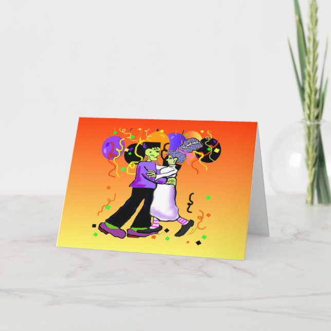 Tarjetas de felicitación de Frankenstein (Anverso)