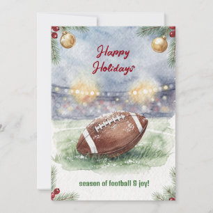 Tarjetas de Felicitación de Fútbol de Navidad