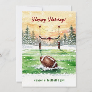 Tarjetas de Felicitación de Fútbol de Navidad