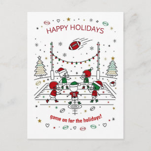 Tarjetas de felicitación de fútbol de Navidad Somb