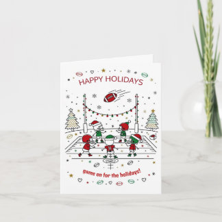 Tarjetas de felicitación de fútbol de Navidad Somb
