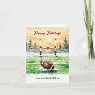 Tarjetas de Felicitación de Fútbol Navideño