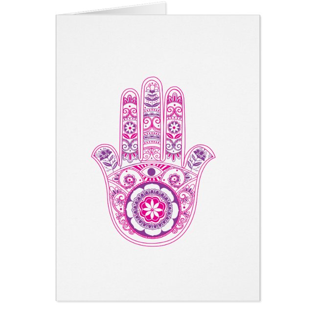 Tarjetas de felicitación de Hamsa Chamsah Blank ro (Frente)