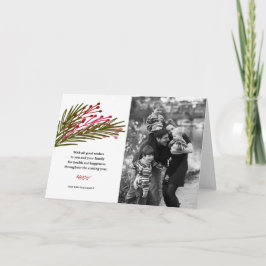 Tarjetas de felicitación de hojas y bayas