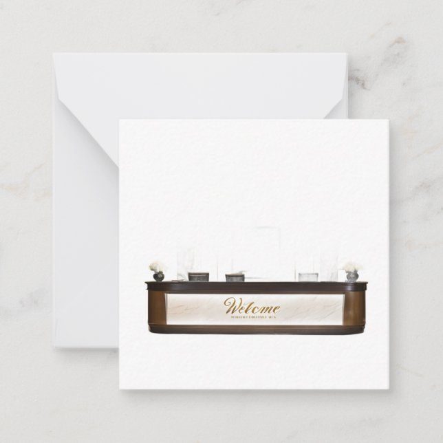 tarjetas de felicitación de hotel (Anverso)