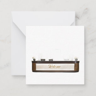 tarjetas de felicitación de hotel