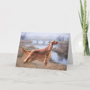 Tarjetas de felicitación de Irish Setter