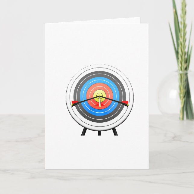 Tarjetas de felicitación de la blanco del tiro al (Anverso)