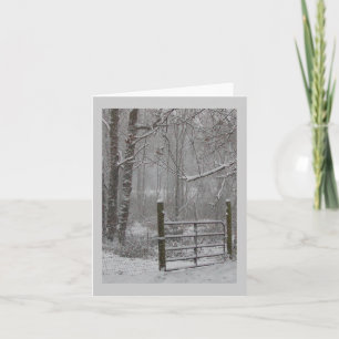 Tarjetas de felicitación de la escena de la nieve