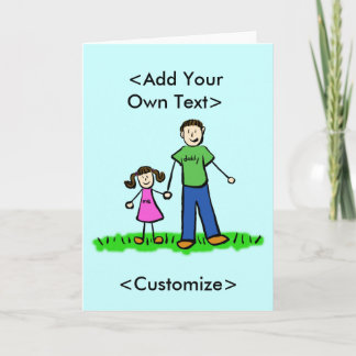 Tarjetas de felicitación de la familia de la peque