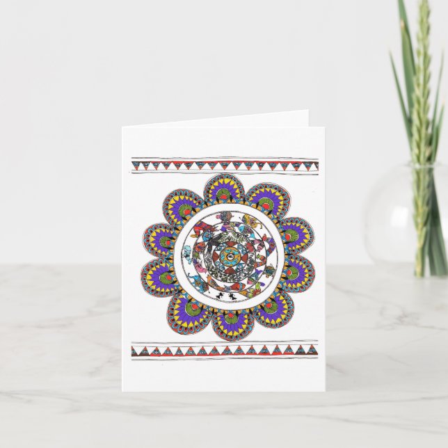 Tarjetas de felicitación de la mandala (Anverso)