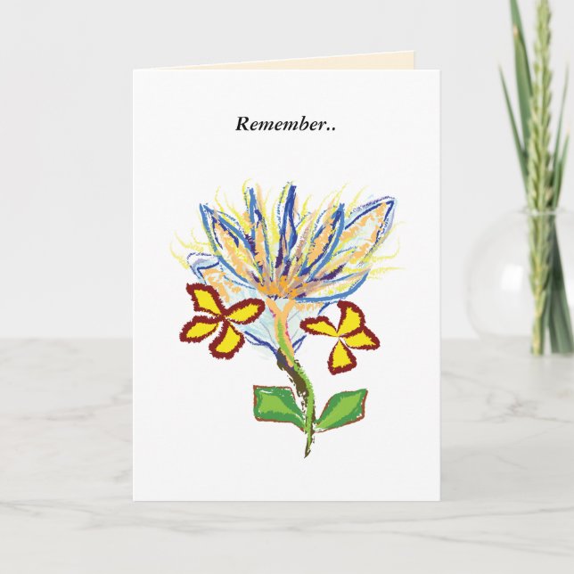 Tarjetas de felicitación de la memoria del cielo (Anverso)