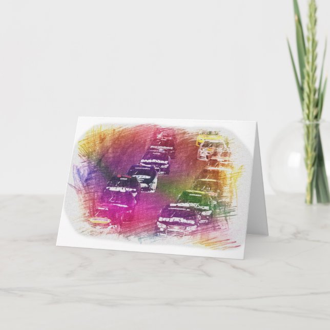 Tarjetas de felicitación de las Carreras de stock (Anverso)