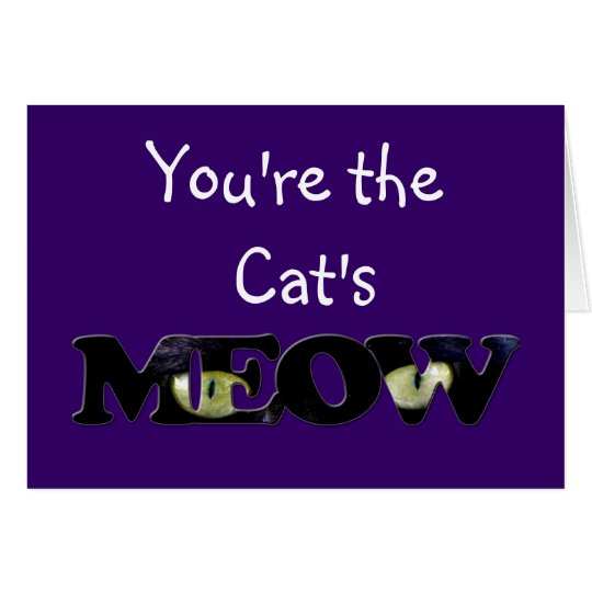 Tarjetas de felicitación de los ojos de gato negro