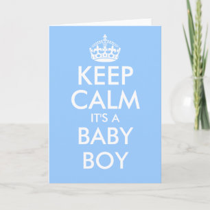 Tarjetas de felicitación de Mantén la calma es un 