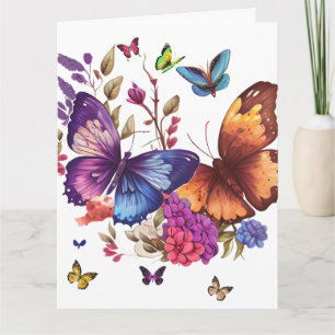 Tarjetas de felicitación de mariposas elegantes