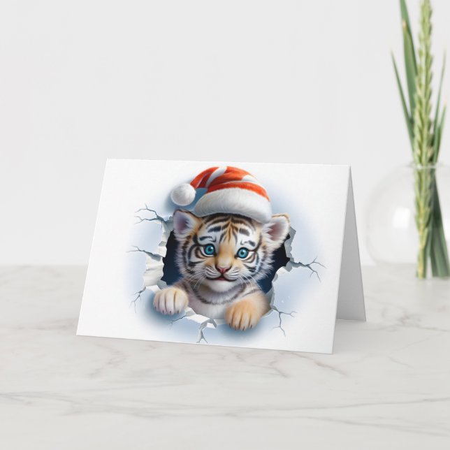 Tarjetas de Felicitación de Navidad de Animales Be (Anverso)
