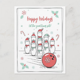 Tarjetas de Felicitación de Navidad de Bowling Doo
