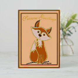 Tarjetas de Felicitación de Navidad de Hojas de Fi